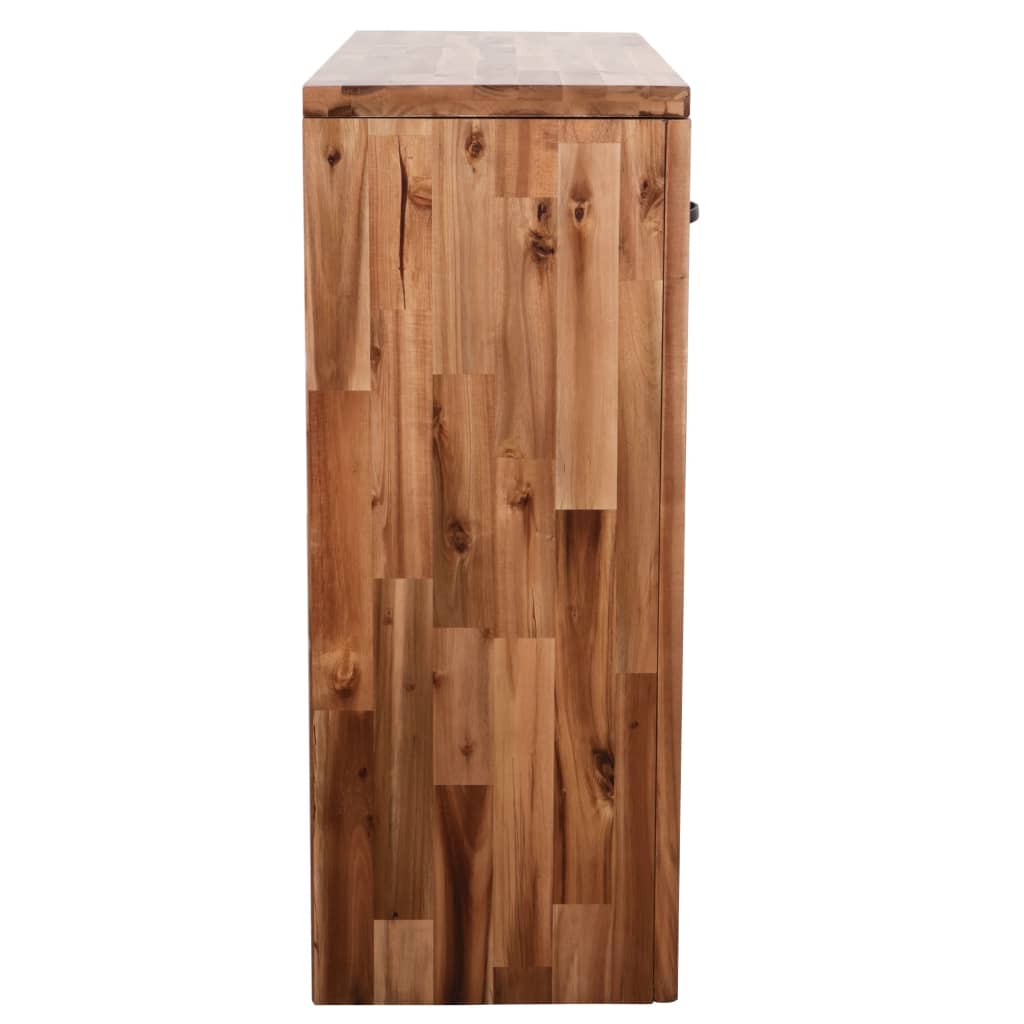 Avlastningsbord Konsollbord Trä massivt akaciaträ 86x30x75 cm