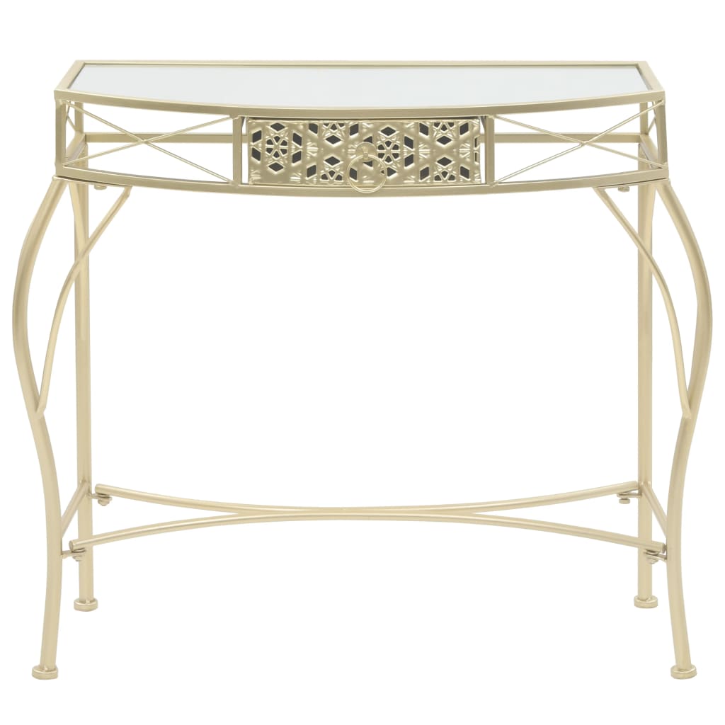 Sidobord DIV. fransk stil metall 82x39x76 cm guld