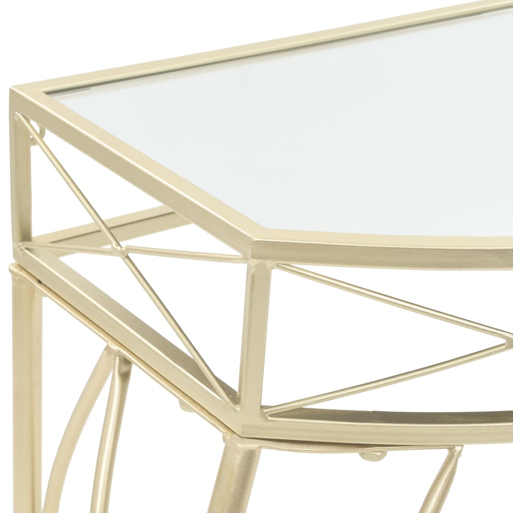 Sidobord DIV. fransk stil metall 82x39x76 cm guld