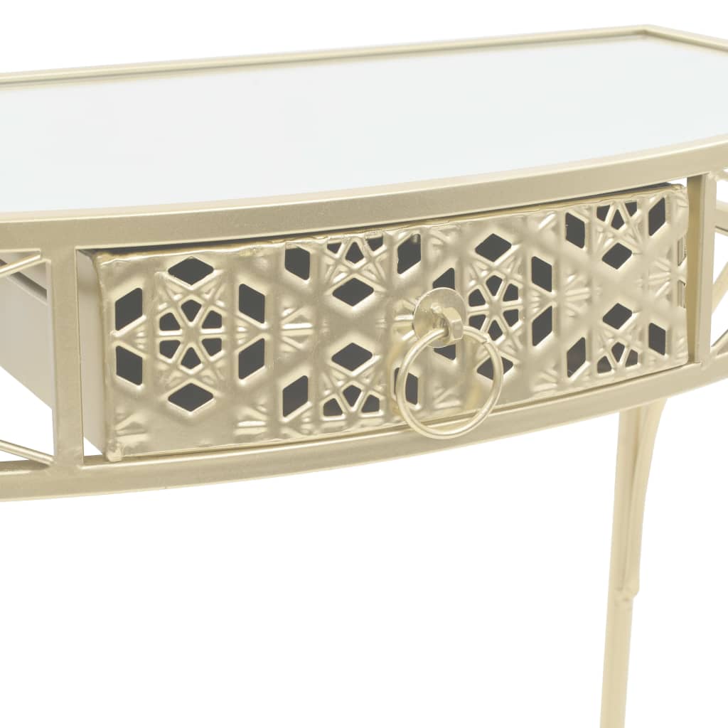 Sidobord DIV. fransk stil metall 82x39x76 cm guld