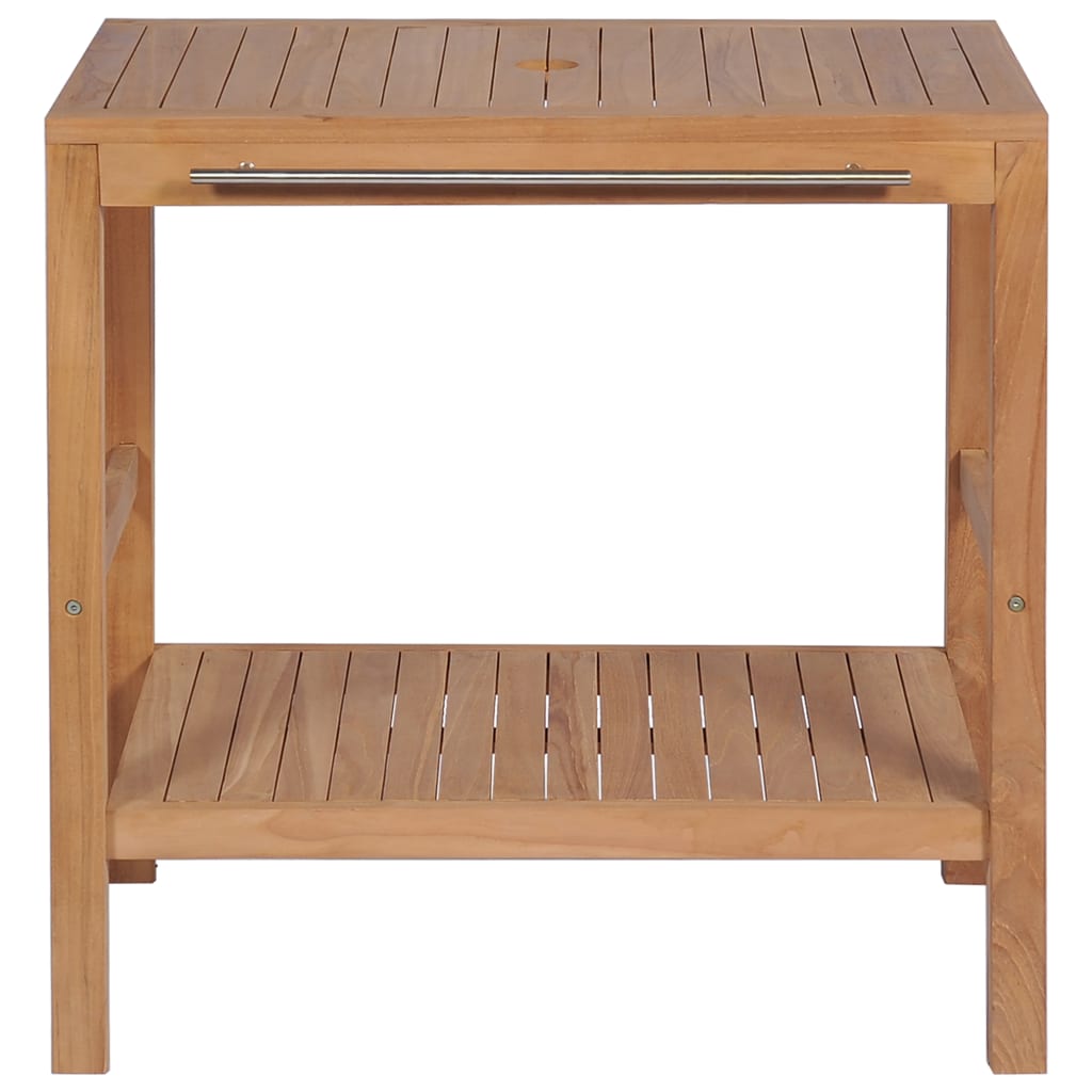 Badrumsunderskåp massiv teak 74x45x75 cm