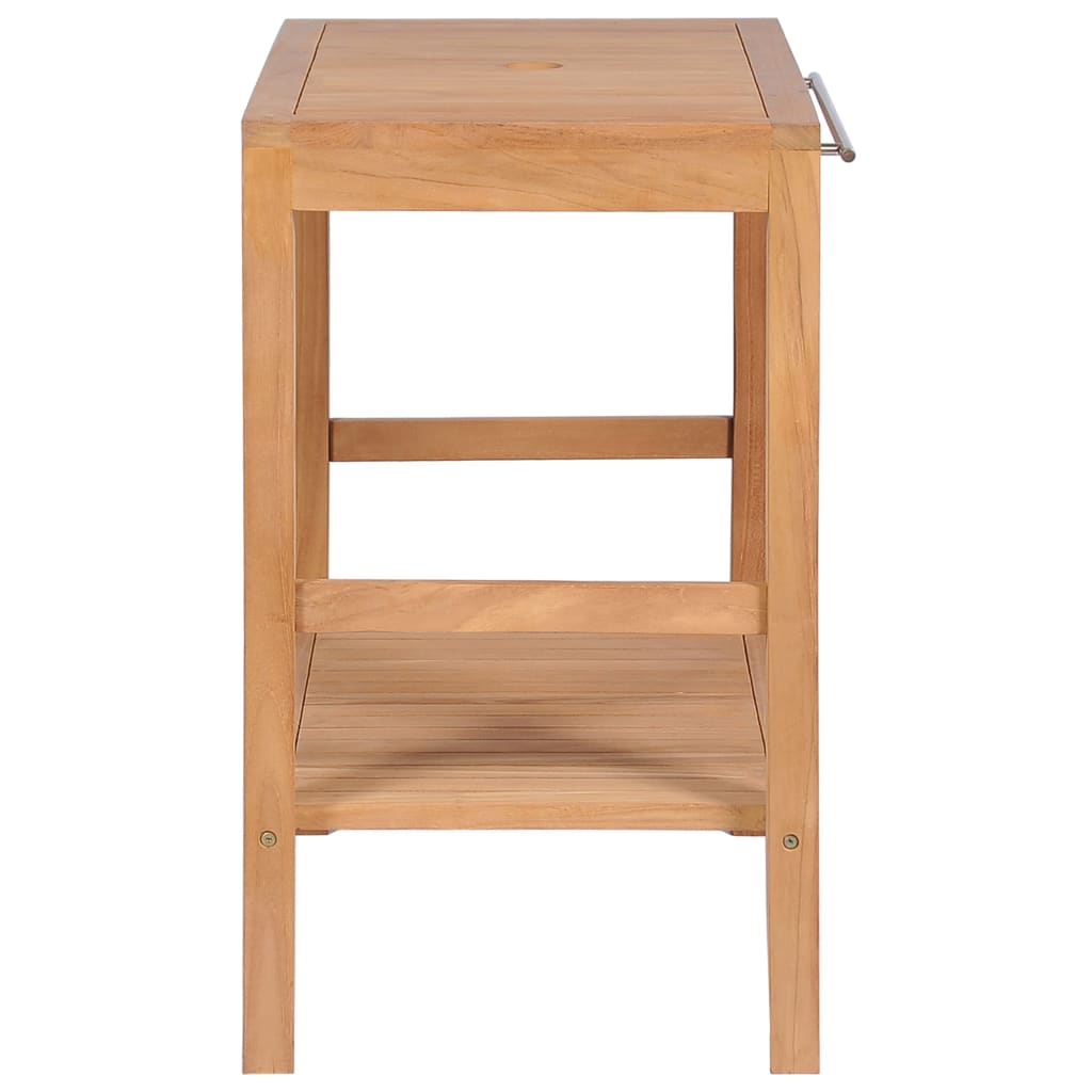 Badrumsunderskåp massiv teak 74x45x75 cm