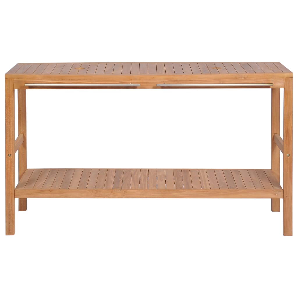 Badrumsunderskåp massiv teak 132x45x75 cm