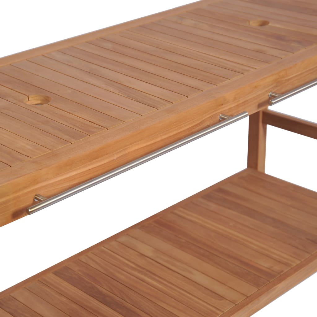Badrumsunderskåp massiv teak 132x45x75 cm