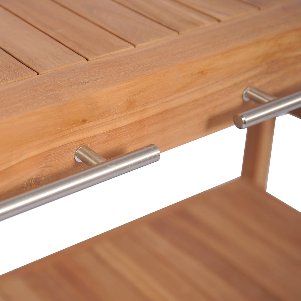 Badrumsunderskåp massiv teak 132x45x75 cm