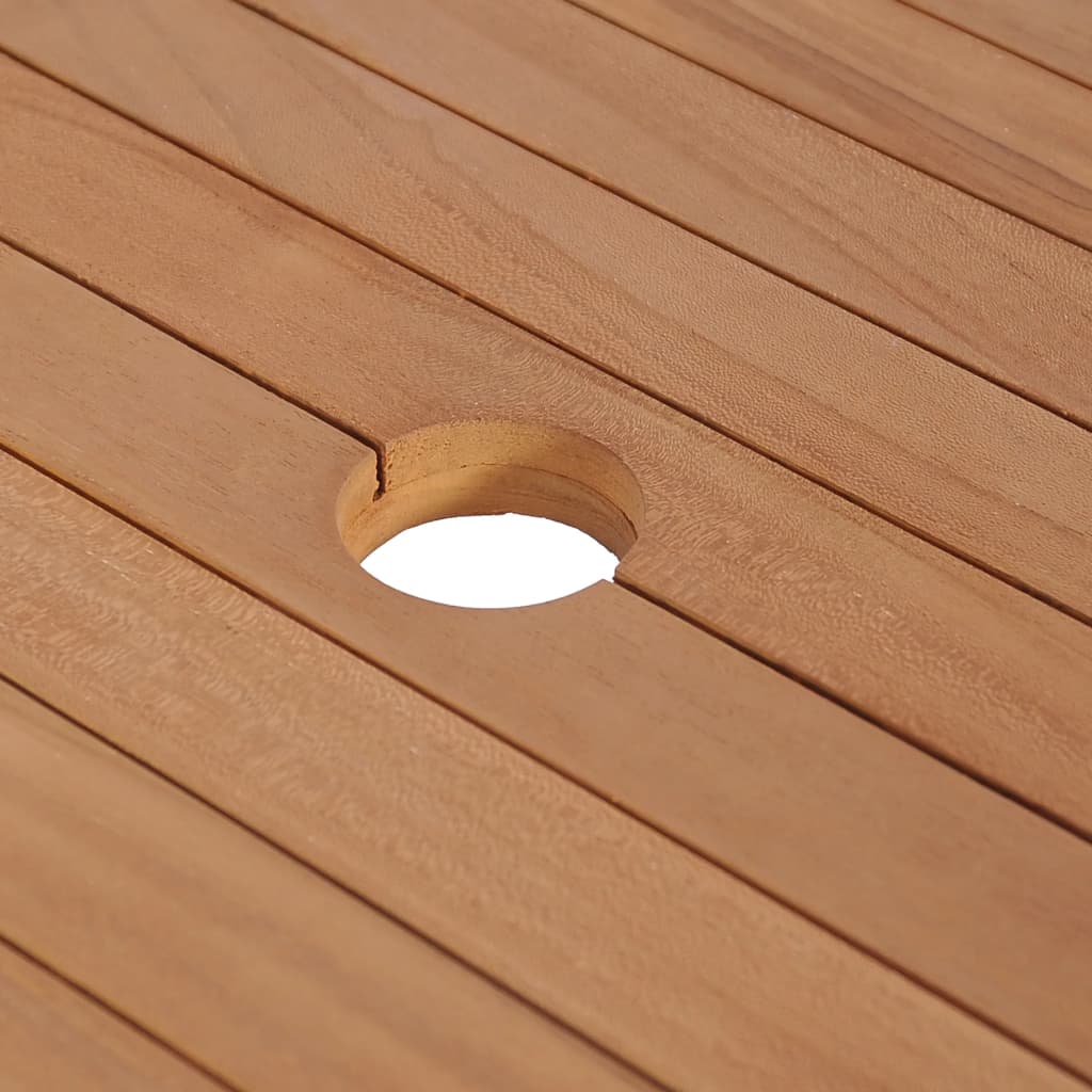 Badrumsunderskåp med 2 korgar massiv teak 74x45x75 cm