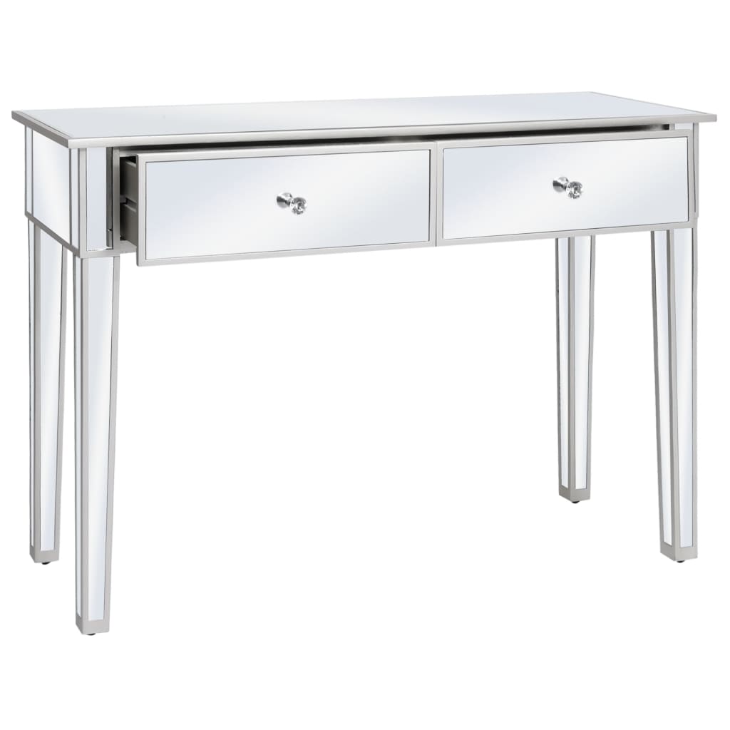 Avlastningsbord Konsollbord DIV. spegel MDF och glas 106,5x38x76,5 cm