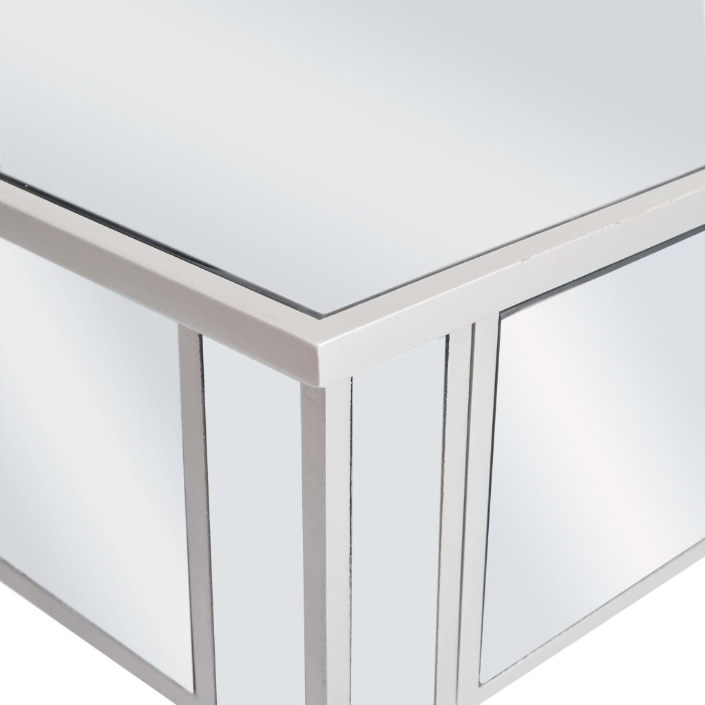 Avlastningsbord Konsollbord DIV. spegel MDF och glas 106,5x38x76,5 cm