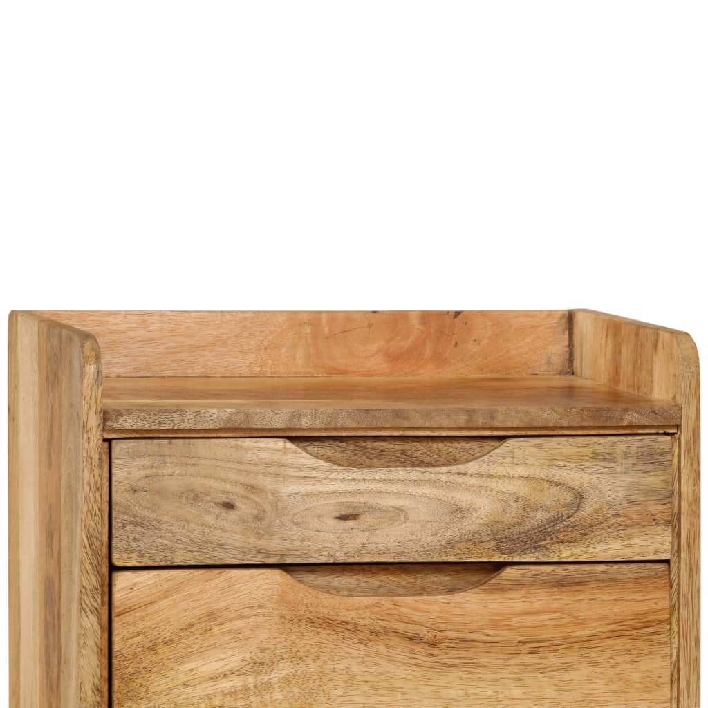 Sängbord i massivt mangoträ 40x30x59,5 cm