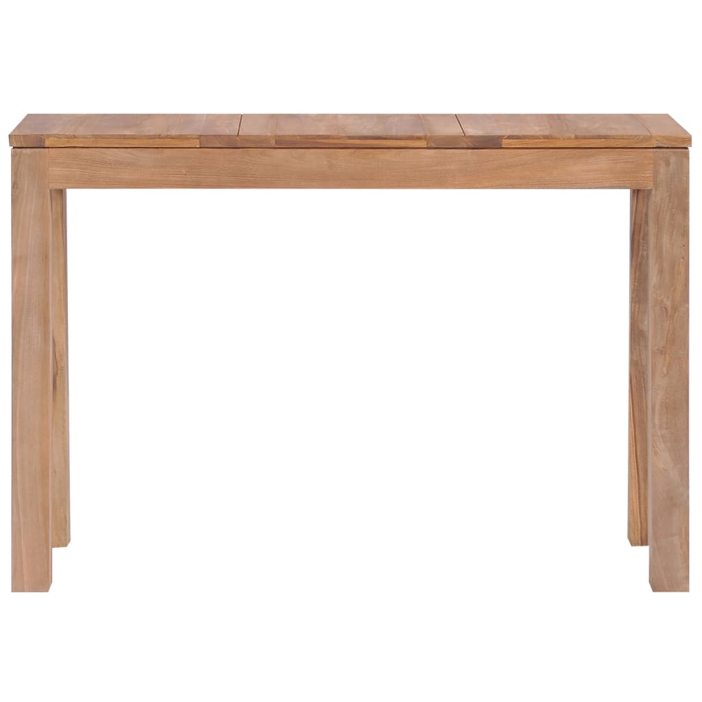 Avlastningsbord Konsollbord Trä massiv teak med naturlig finish 110x35x76 cm