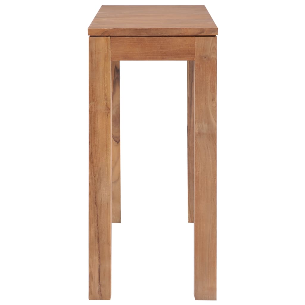 Avlastningsbord Konsollbord Trä massiv teak med naturlig finish 110x35x76 cm