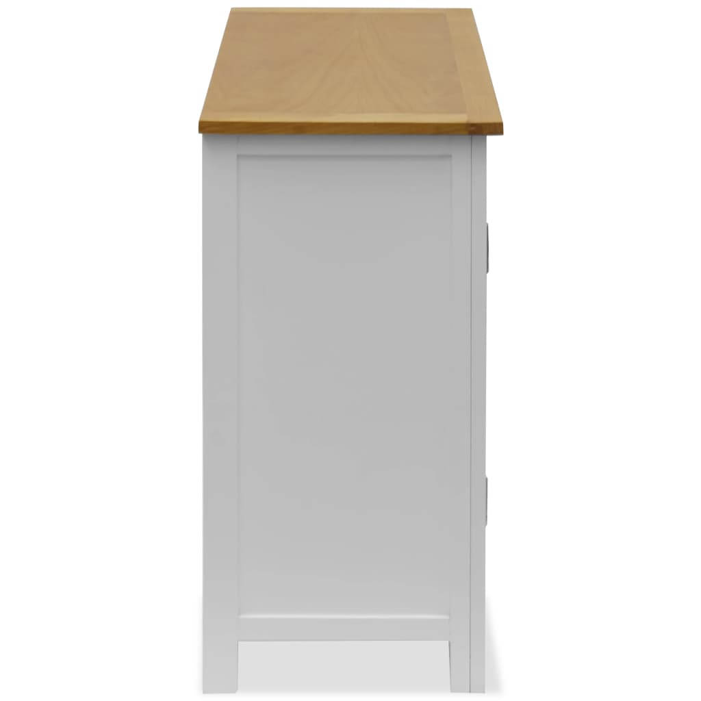Skåp 70x35x75 cm massiv ek
