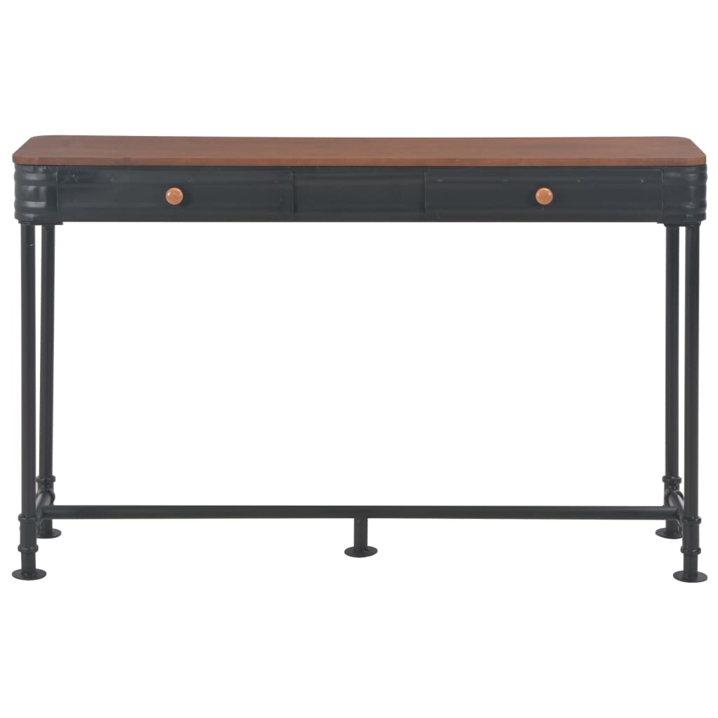 Avlastningsbord Konsollbord Trä med 2 lådor 120x30x75 cm massivt granträ