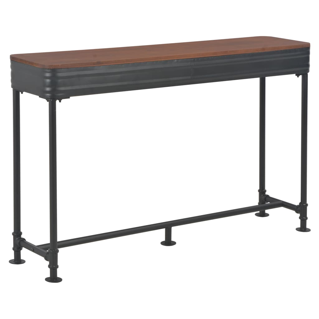 Avlastningsbord Konsollbord Trä med 2 lådor 120x30x75 cm massivt granträ