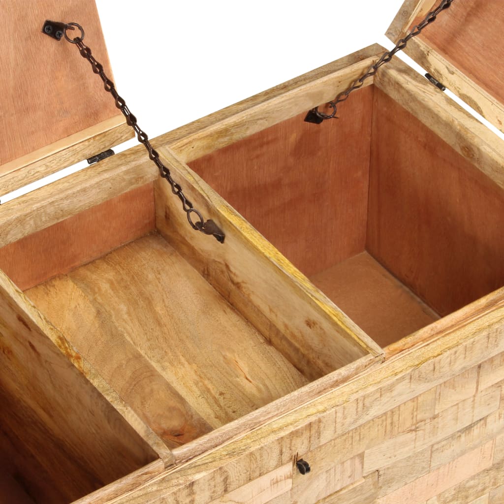 Soffbord Trä massivt mangoträ 80x40x35 cm