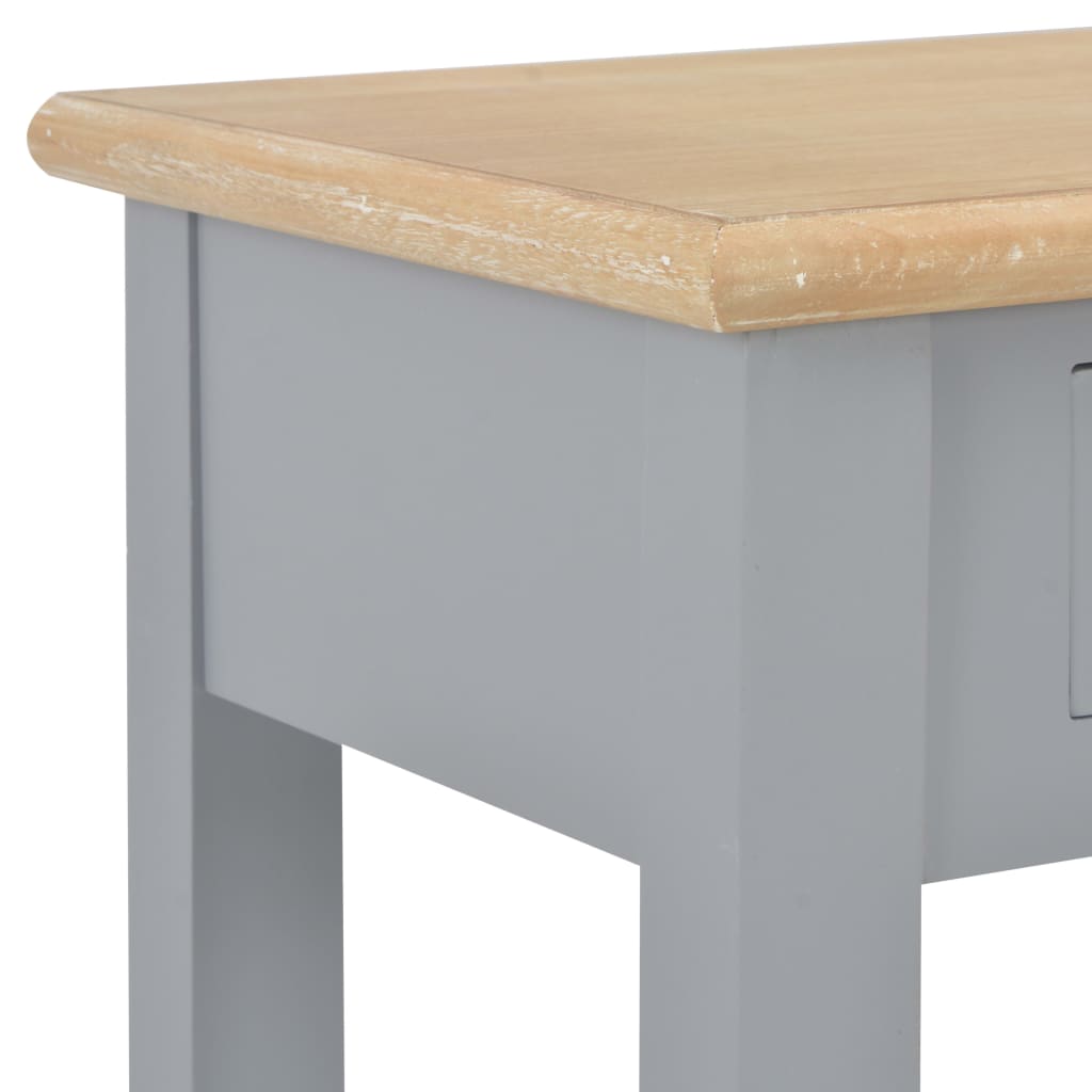 Avlastningsbord Konsollbord Grå 110x35x80 cm trä