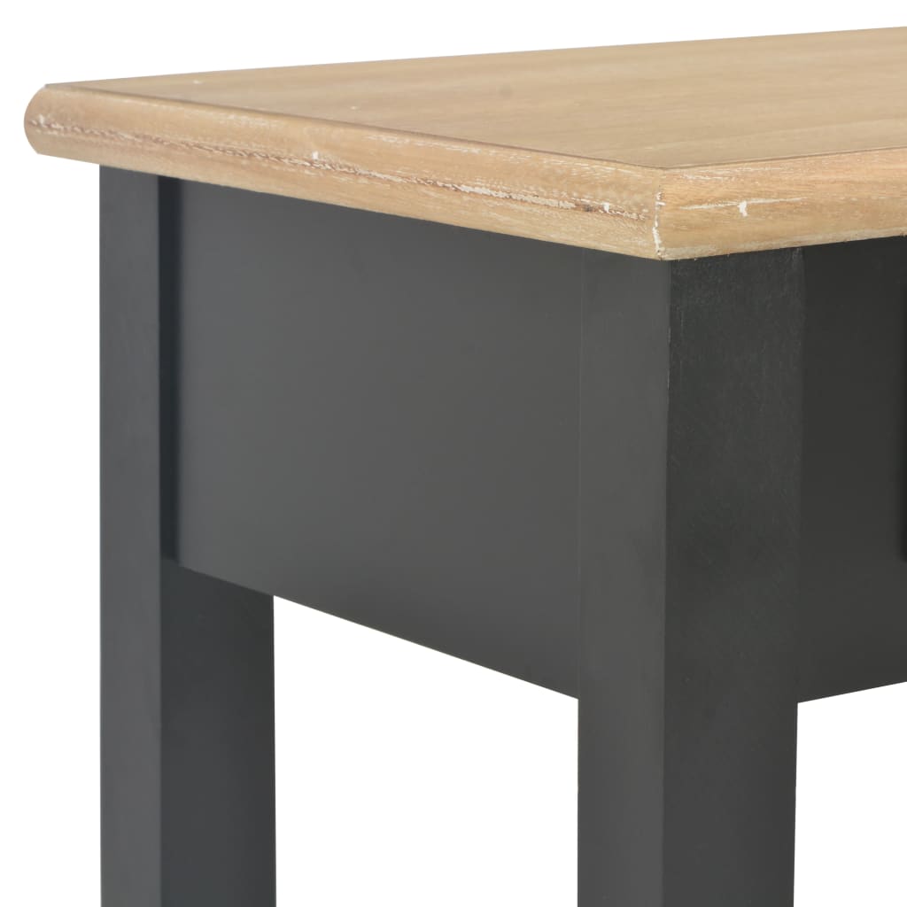 Avlastningsbord Konsolbord Svart 110x35x80 cm trä