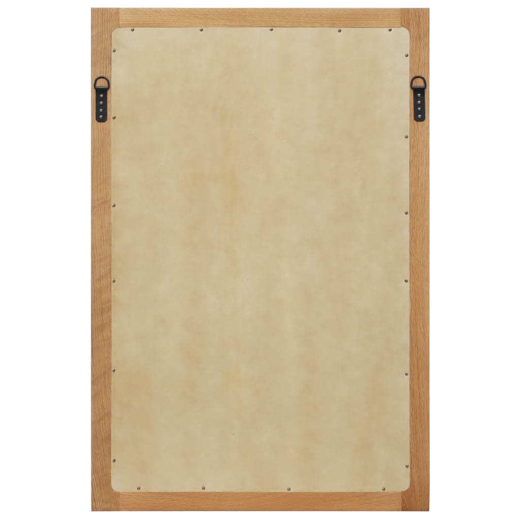 Väggspegel 60x90 cm massiv ek