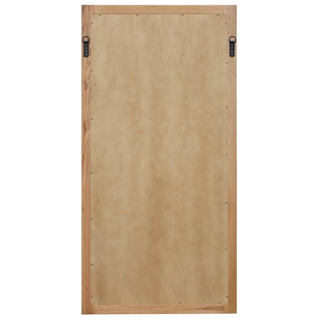 Väggspegel 60x120 cm massiv ek