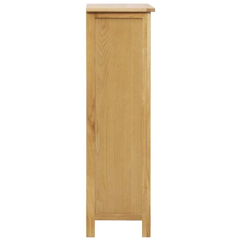 Vinställ Vinskåp 56x32x110 cm massivt ekträ