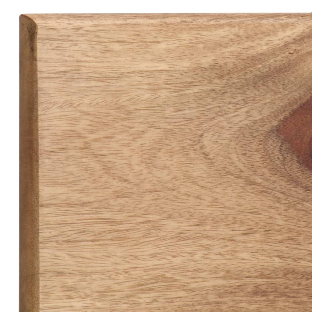 Vägghylla Trä 2 st 58x26x20 cm massivt sheshamträ