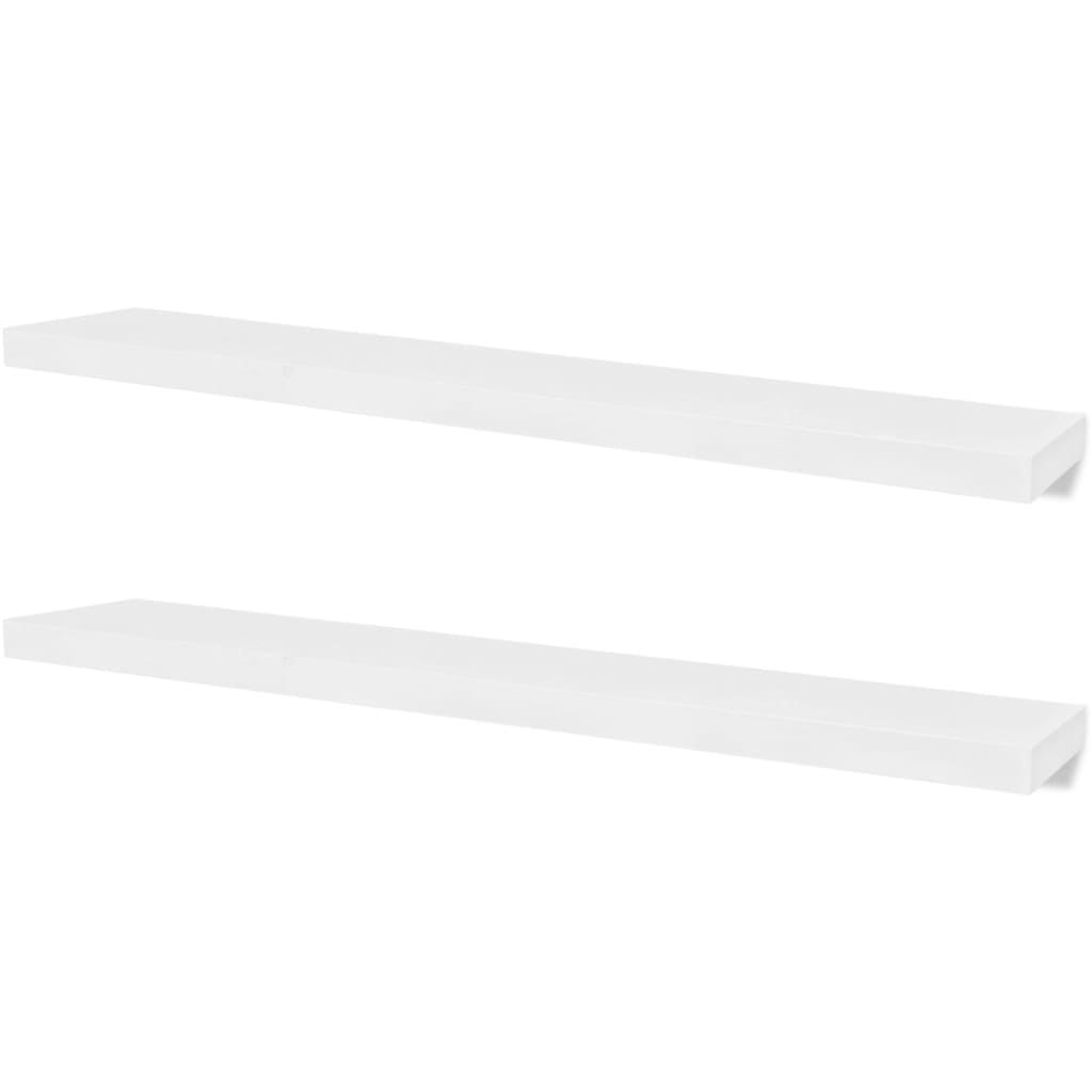 Vägghylla Vit 4 st 120 cm