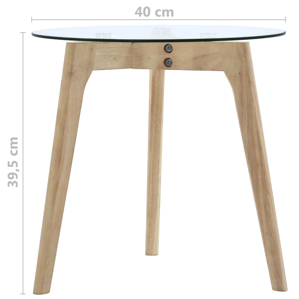 Sidobord DIV. 2 st härdat glas