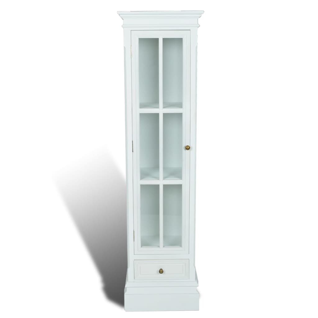 Skåp Vit chic med 3 hyllor Vit Trä 38 x 25,5 x 138 cm