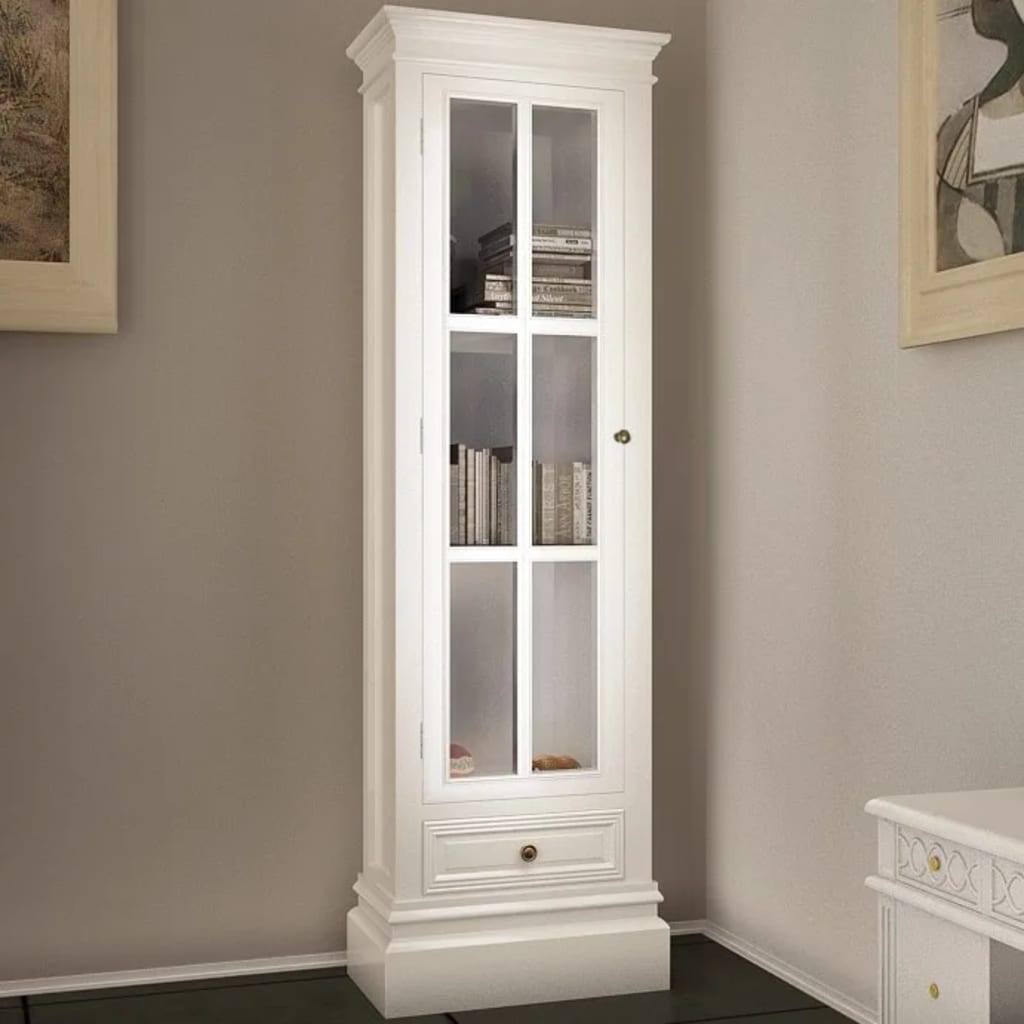 Skåp Vit chic med 3 hyllor Vit Trä 38 x 25,5 x 138 cm