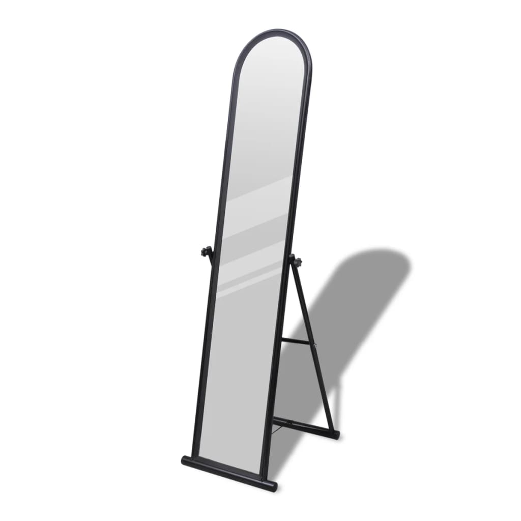 Väggspegel 152 cm svart