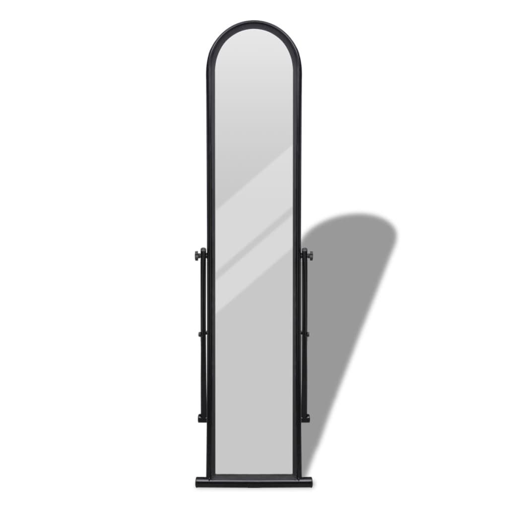 Väggspegel 152 cm svart