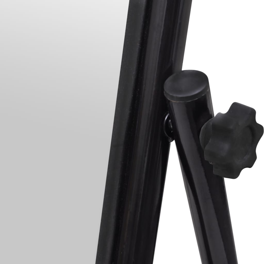 Väggspegel 152 cm svart