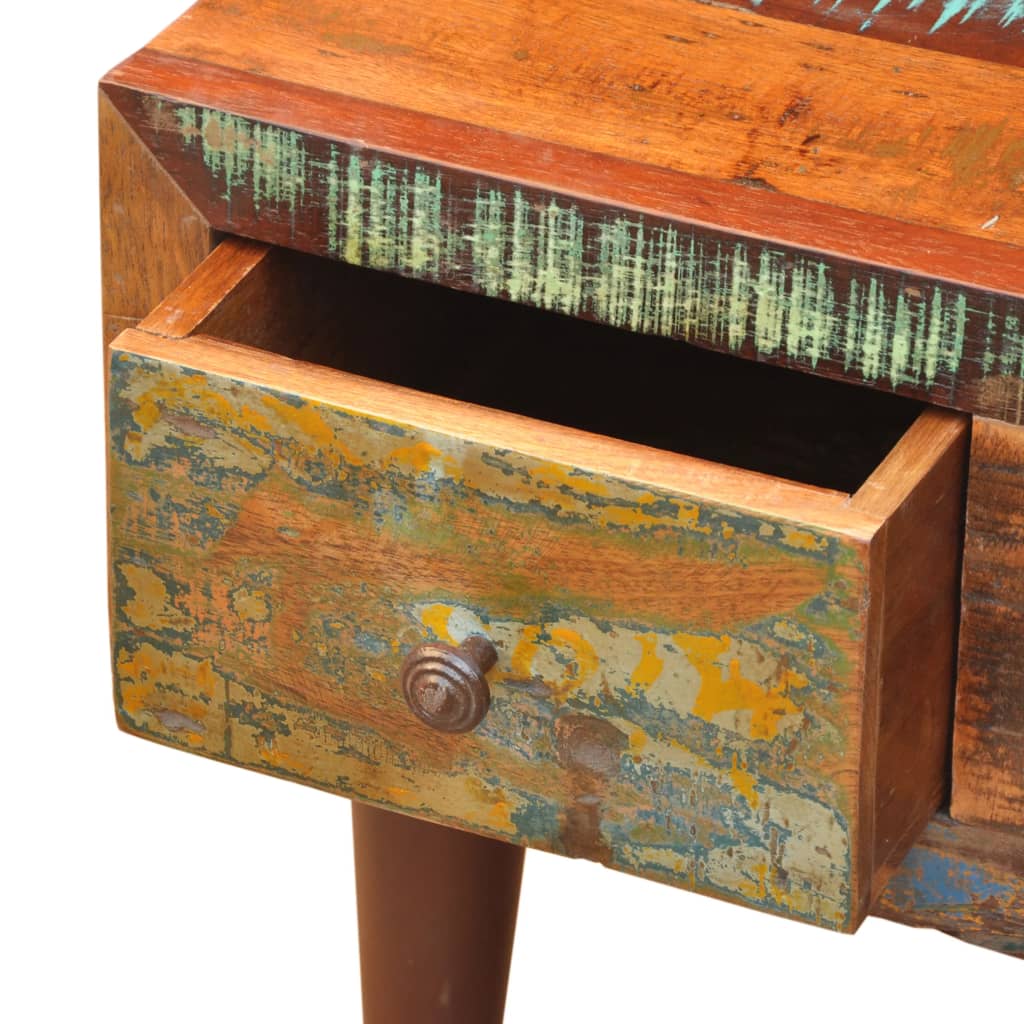 Soffbord Trä med böjd kant 1 låda återvunnet trä