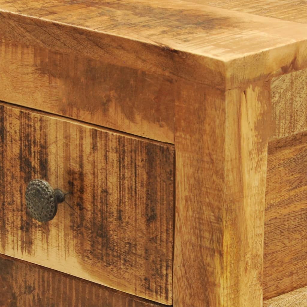 Sängbord Nattduksbord Trä med 1 låda massivt mangoträ