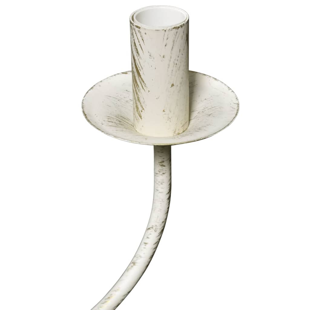 Taklampa Kristallkrona antikvit metall 8 x E14 socklar