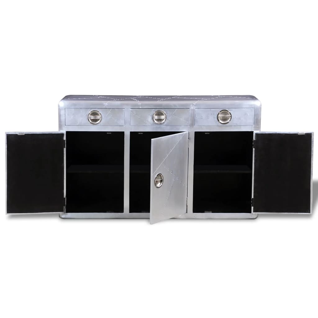 Sidobord DIV. i aluminium Aviator med 3 lådor