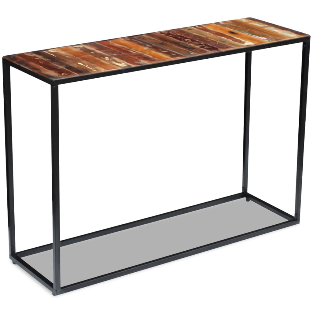 Avlastningsbord Konsollbord Trä massivt återvunnet Trä 110x35x76 cm