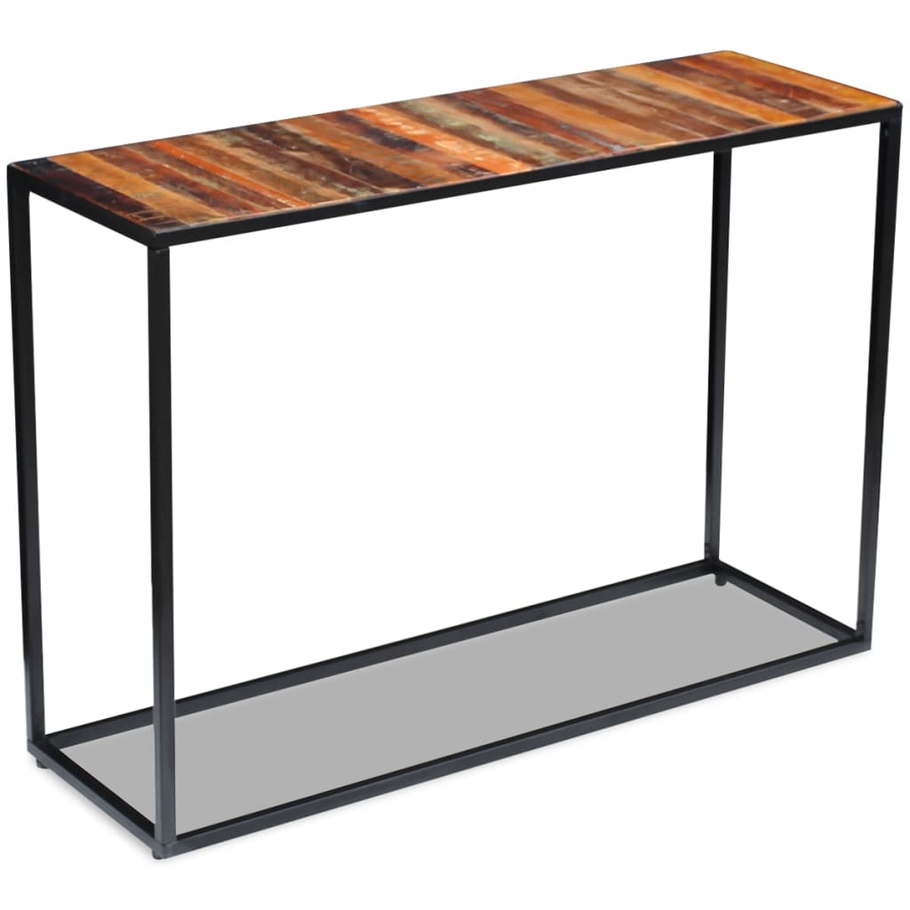 Avlastningsbord Konsollbord Trä massivt återvunnet Trä 110x35x76 cm
