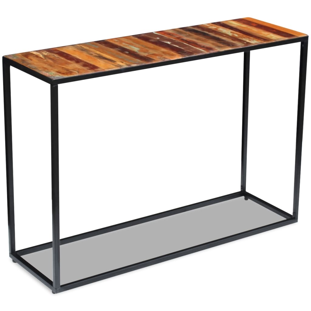 Avlastningsbord Konsollbord Trä massivt återvunnet Trä 110x35x76 cm