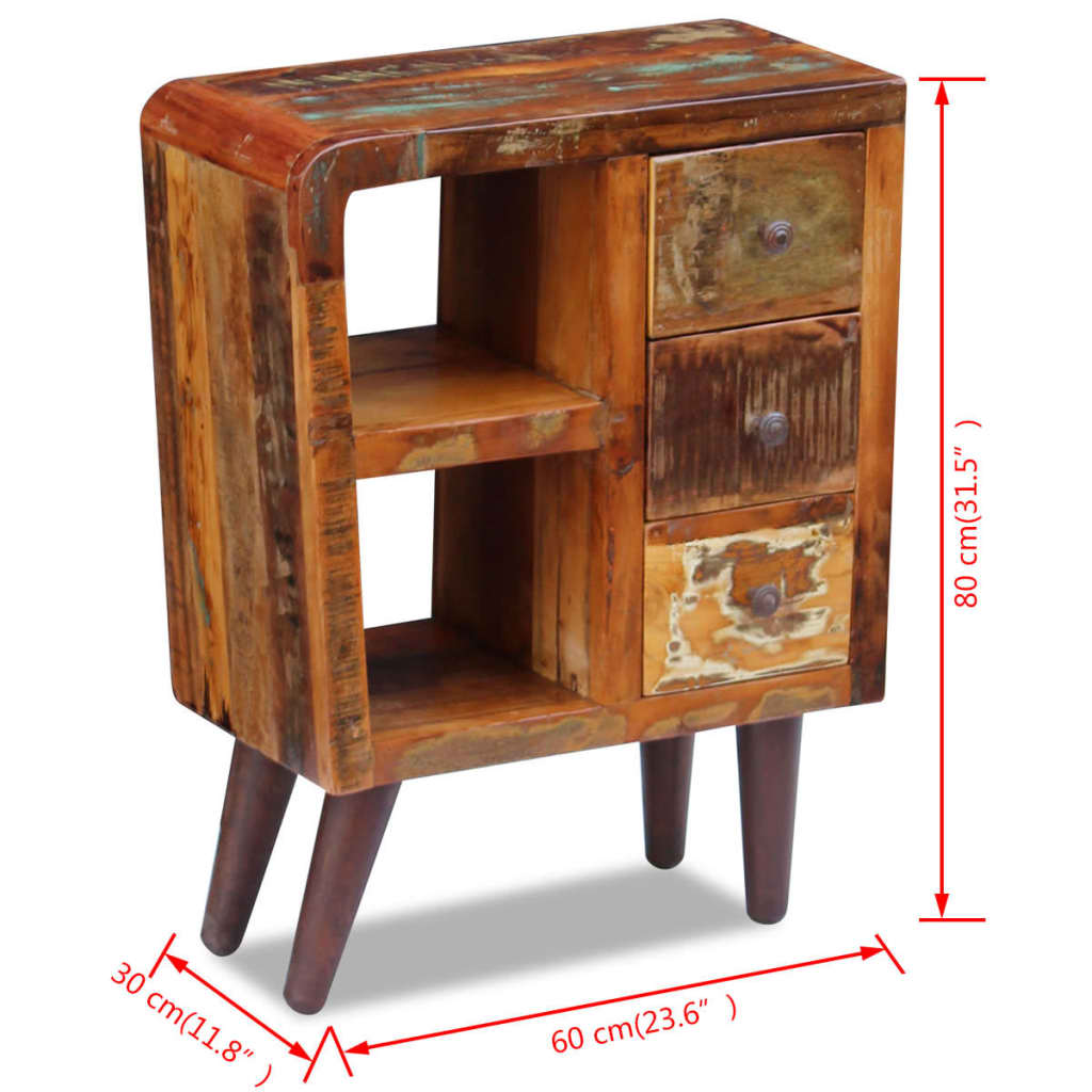 Skänk Trä återvunnet Trä 60x30x80 cm