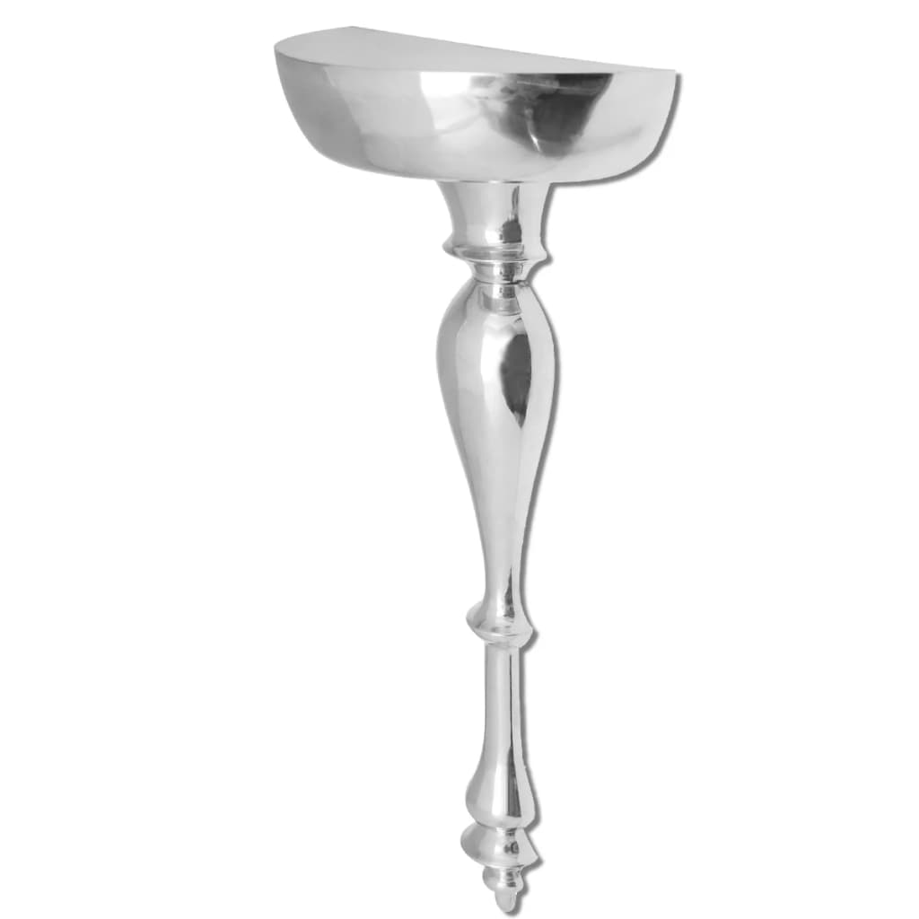 Vägghylla DIV. hylla/konsolbord aluminium silver 35x17x81 cm