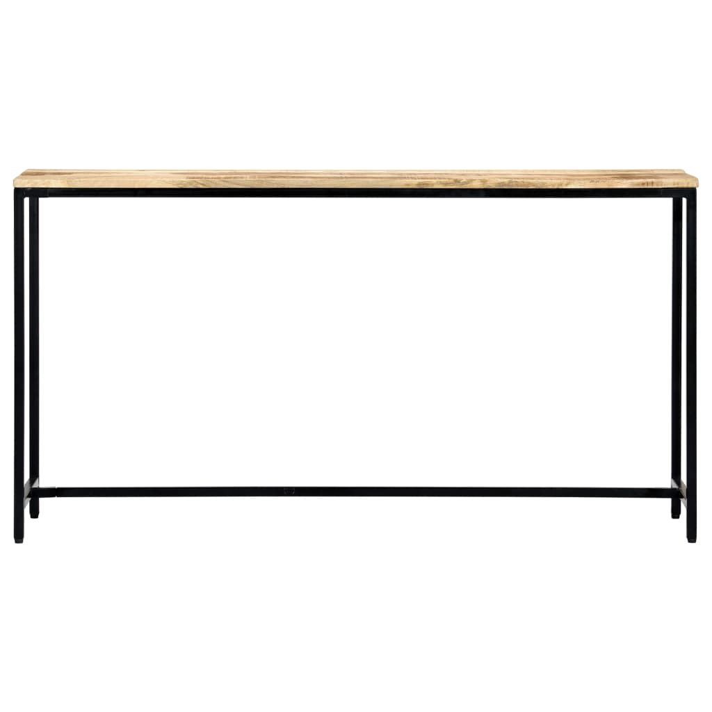 Avlastningsbord Konsollbord Trä 140x35x76 cm massivt grovt mangoträ