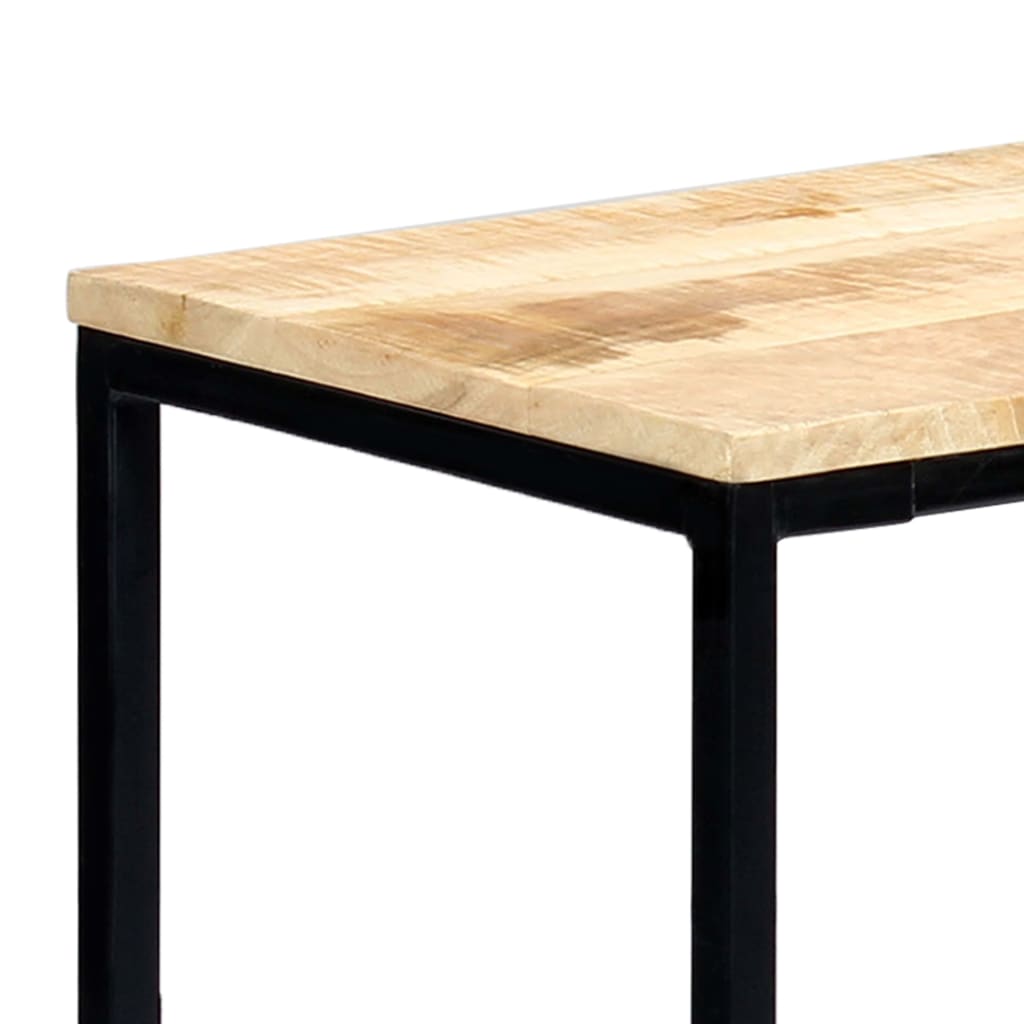 Avlastningsbord Konsollbord Trä 140x35x76 cm massivt grovt mangoträ