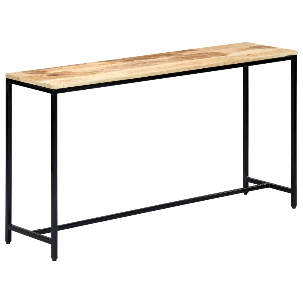 Avlastningsbord Konsollbord Trä 140x35x76 cm massivt grovt mangoträ