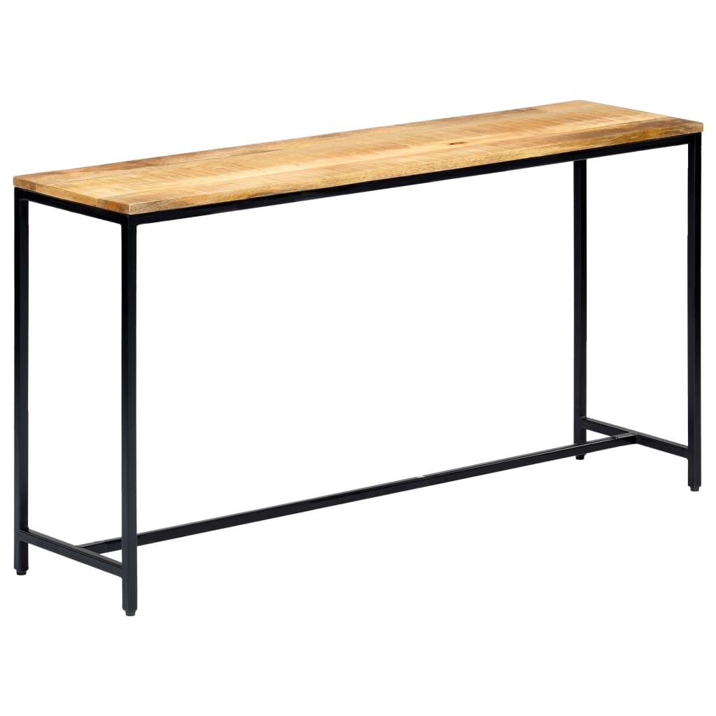 Avlastningsbord Konsollbord Trä 140x35x76 cm massivt grovt mangoträ