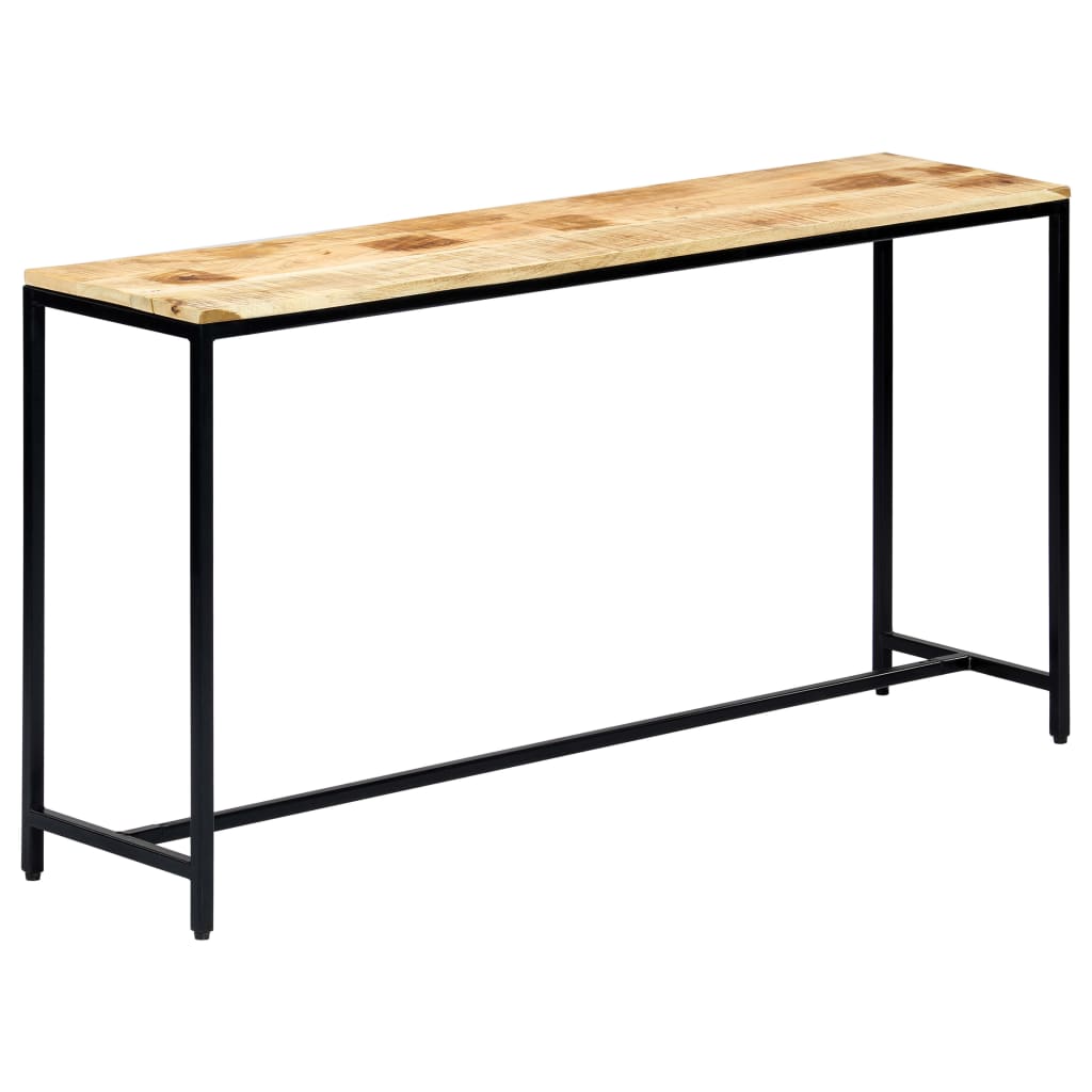 Avlastningsbord Konsollbord Trä 140x35x76 cm massivt grovt mangoträ