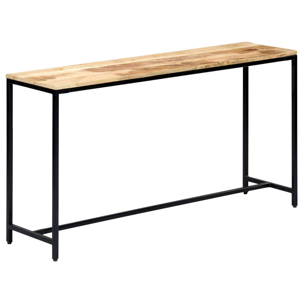Avlastningsbord Konsollbord Trä 140x35x76 cm massivt grovt mangoträ