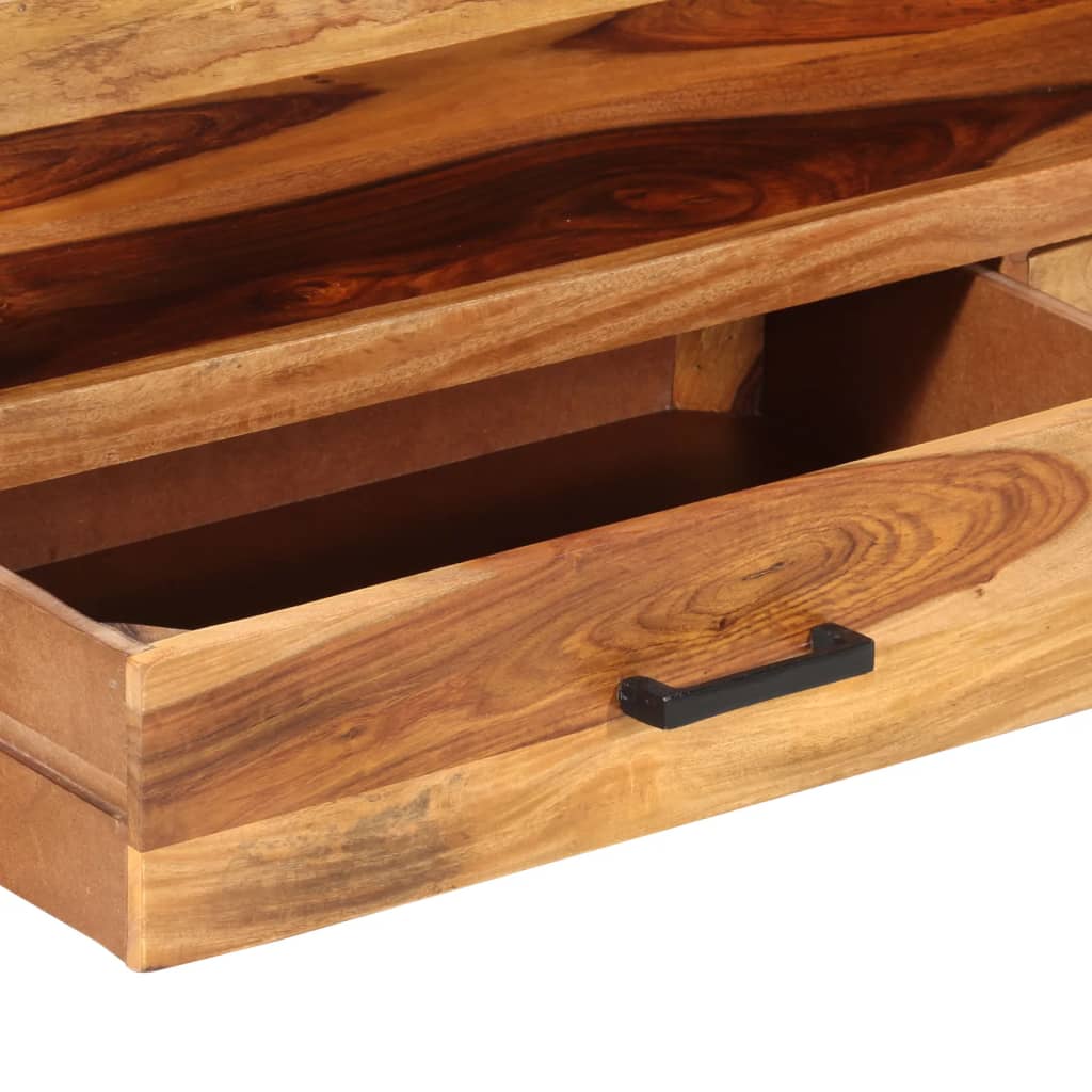 Tv-bänk 120x35x45 cm massivt sheshamträ