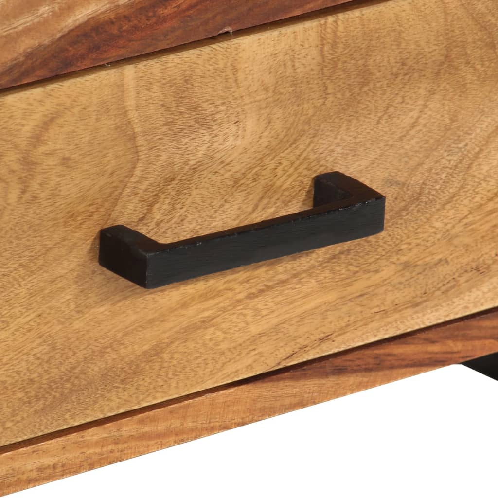 Tv-bänk 120x35x45 cm massivt sheshamträ