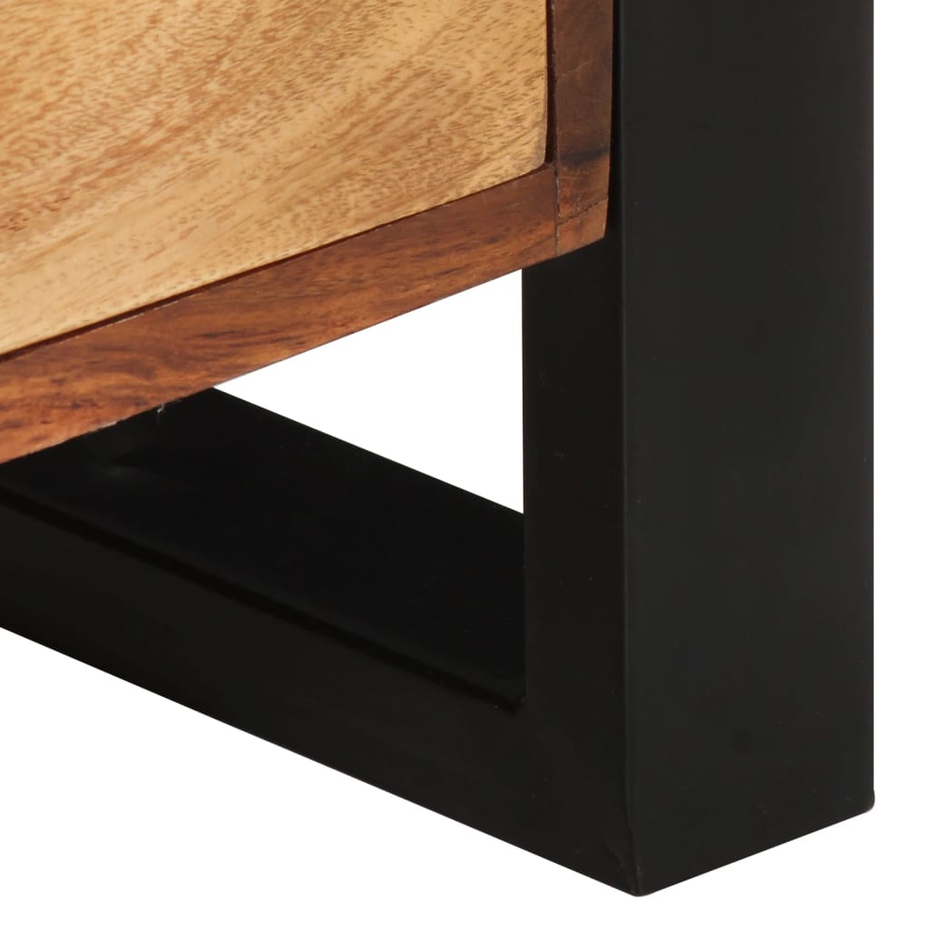 Tv-bänk 120x35x45 cm massivt sheshamträ